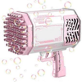 69 Holes Bubble Blower, DIY Bubble Bazooka Machine Gun for Fun Play
