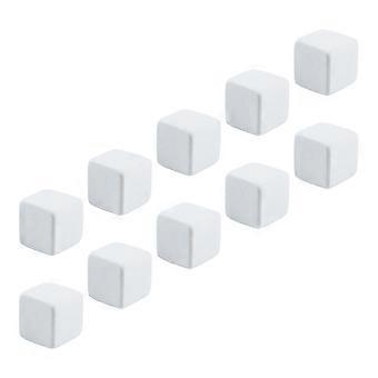 Cubos de cálcio para aquário de tartarugas, 10 unidades, blocos brancos.