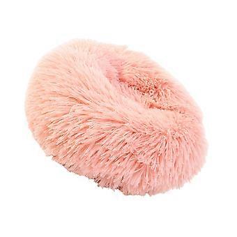 Plüschbett für kleine Haustiere mit rutschfester Unterseite für Hamster, Meerschweinchen und Eichhörnchen, verdickte und warme, weiche Kissenmatte, Rosa