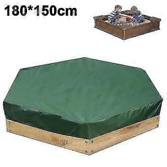 180*150cm210d Oxford cloth hexagonal sand pit cover-green