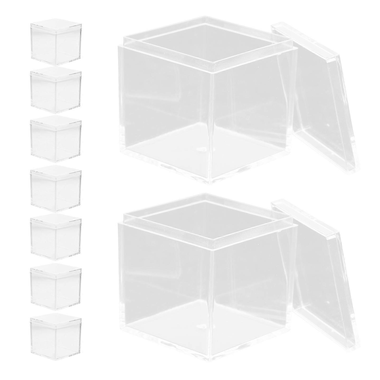 27Pcs Mini Square Box for Storage Transparent Box