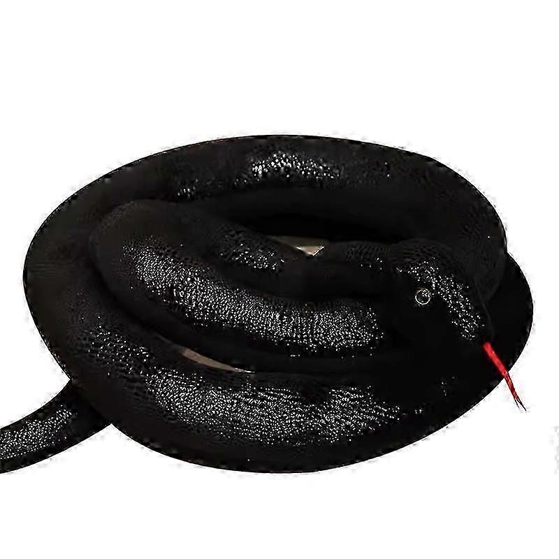 Simulation Giant Python Plush Toy Long Snake Plush Toy Decorated  - B