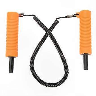 Ice Fishing Safety Pick Ice Awl, Retractable Stainless Steel in Orange for Winter Outdoor Use
