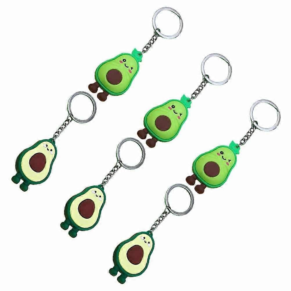 Creative Keychain Avocado Shape for Decorations 6Pcs Light Green