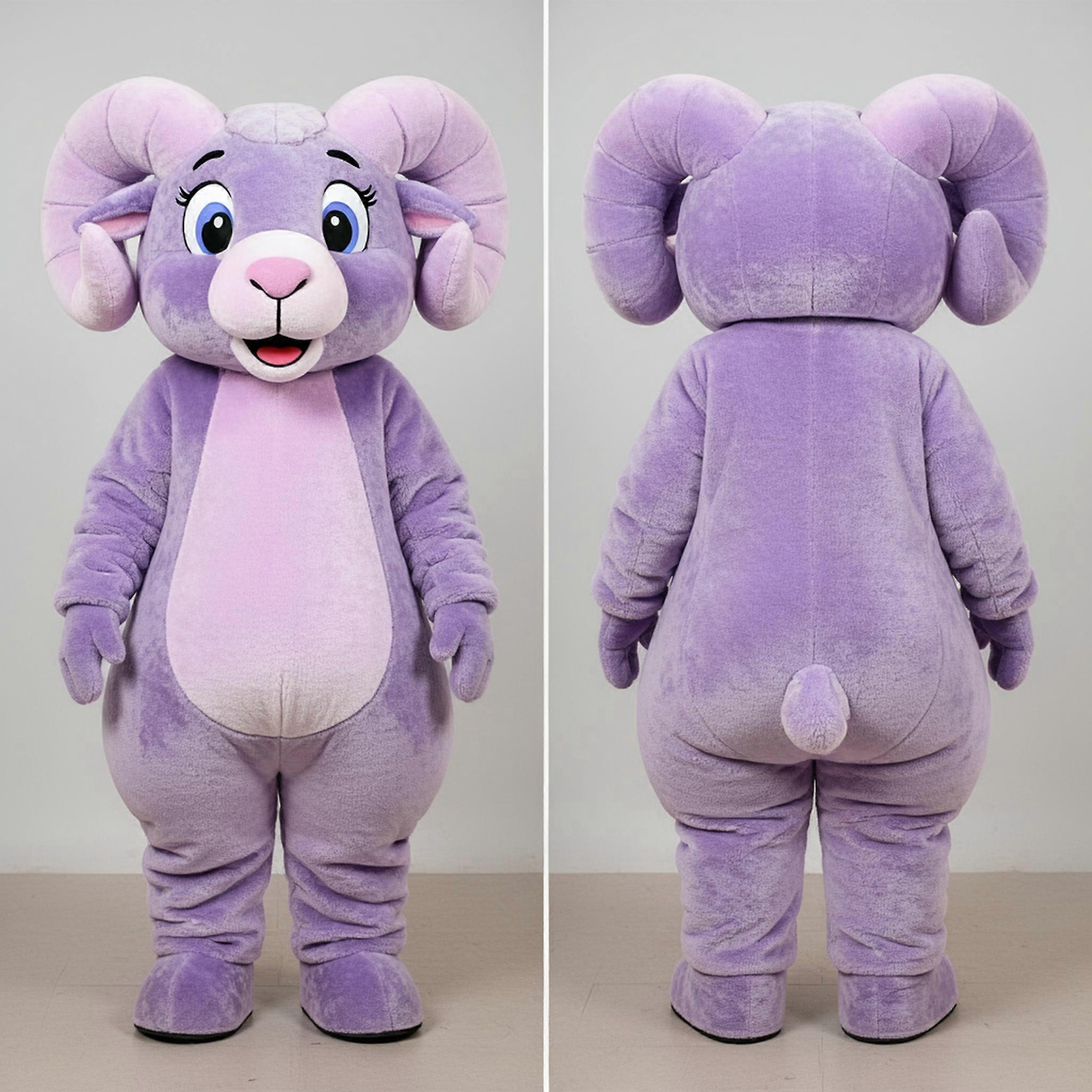 MASTICOT Lavender Velvety Ram Mascot
