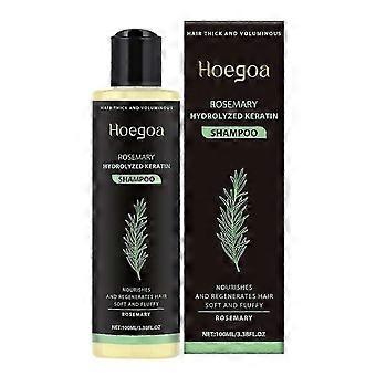 HOEGOA 100ml Shampoo Volumizador Espessante de Alecrim, Essência Herbal, Nutritivo, Controle de Óleo, Cuidado Capilar.A1