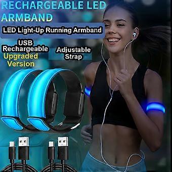 High Visibility Armband Signal Light for Night Running – USB Rechargeable Luminous for Outdoor Safety