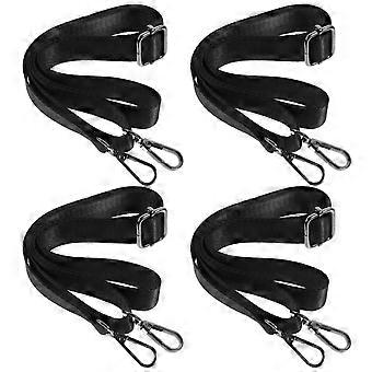 Horse Blanket Leg Straps 4Pcs Adjustable Elastic Straps with Metal Snap Buckles
