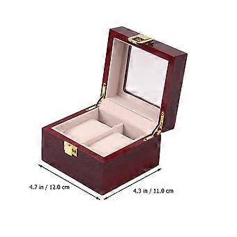 Handcrafted Watch Packing Case for Storage 1Pcs Brown Portable Holder
