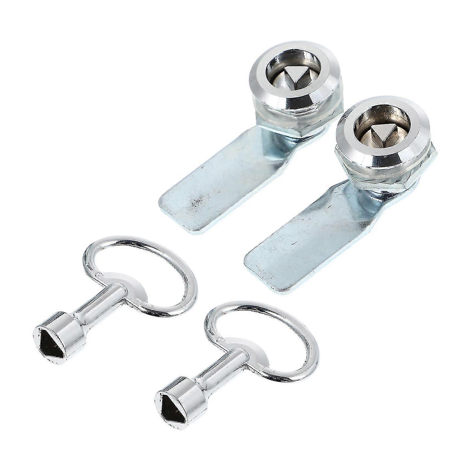 2 Sets Distribution Box Triangle Lock Creative Power Cabinet Lock Power Box Lock
