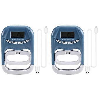 2 Dinamômetros Digitais de Mão EH121 de 180 kg (396 lb) para Treinamento de Força de Preensão Manual, Ideal para Uso Doméstico e Escolar (Azul)