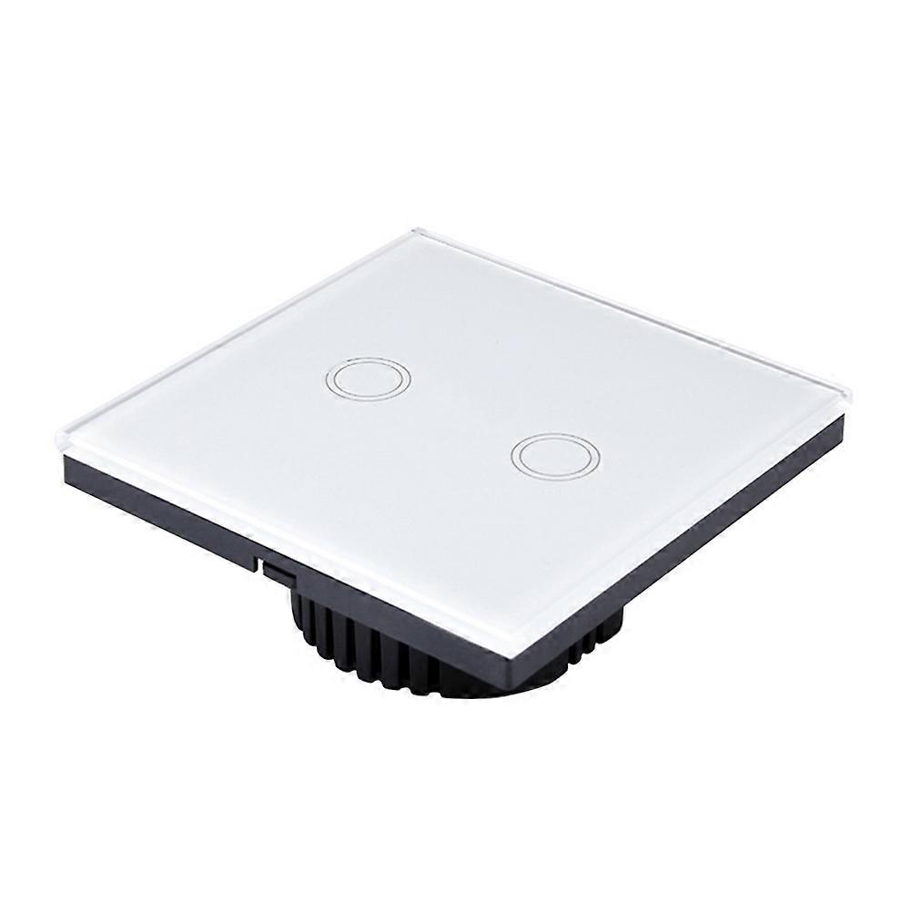 Wireless Smart Touch Wall Switch for Home LED Light 2Pcs White
