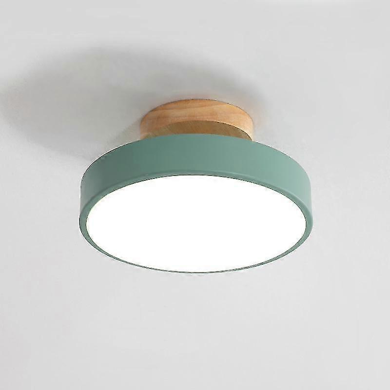Flush Mount Wood LED Ceiling Lamp