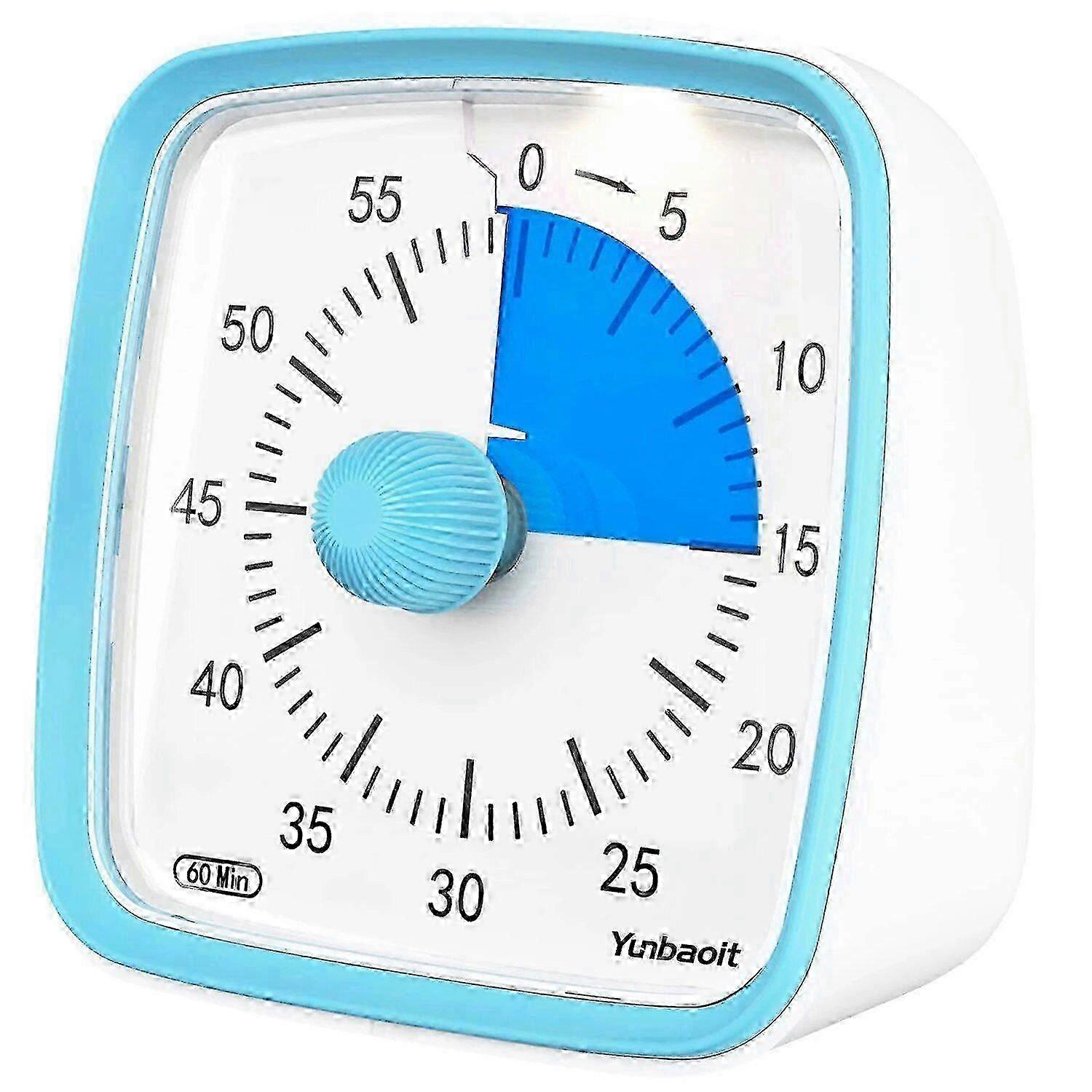 60-Min Silent Visual Timer + Night Lamp