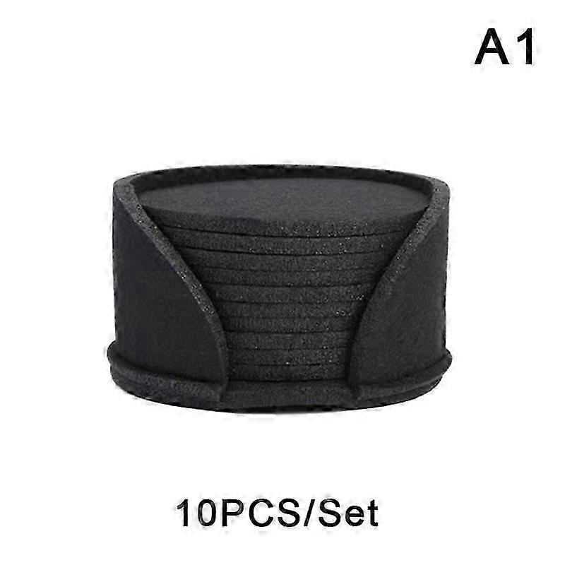 10pc Heat-Resistant Felt Coasters