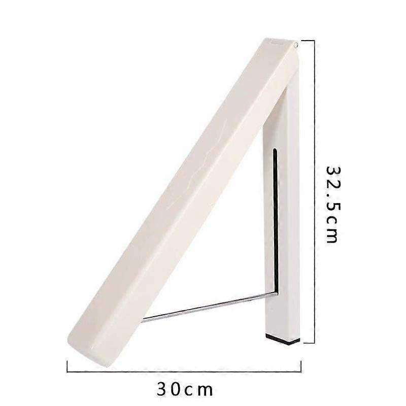Instant Single Rail Space Saving Folding Clothes Hanger Drying Rack Wall Mounted