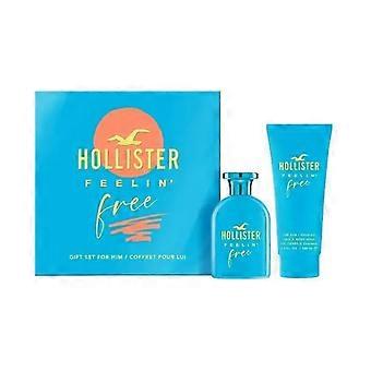 Hollister Feelin' Free For Him Man Set Eau De Toilette & Hair & Bw 100ml 50ml