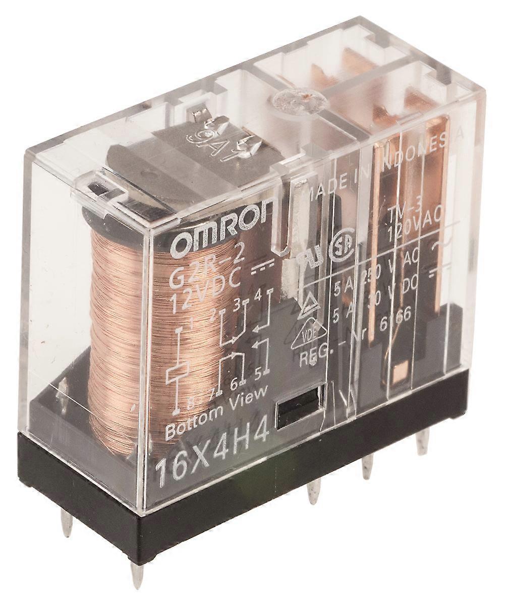 Omron Relay 12V DC DPDT PCB Mount G2R-2 DC12