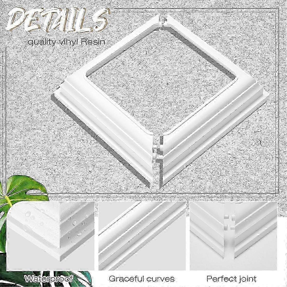 Vinyl Post Skirt 4x4 Inch White