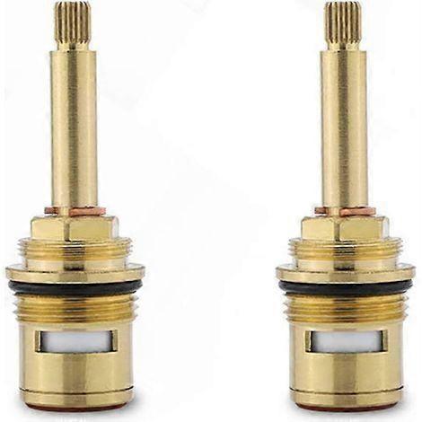 replacement brass and ceramic tap cartridges (red + blue)