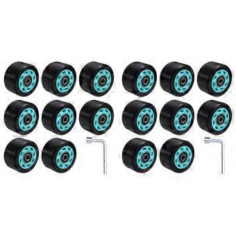 2er-Set 58x32mm 88A Doppelreihen-Rollschuhe Speed-Skates Rollen Auto-Line-Rolle Vier Rollen Skateboard PU-Rollen