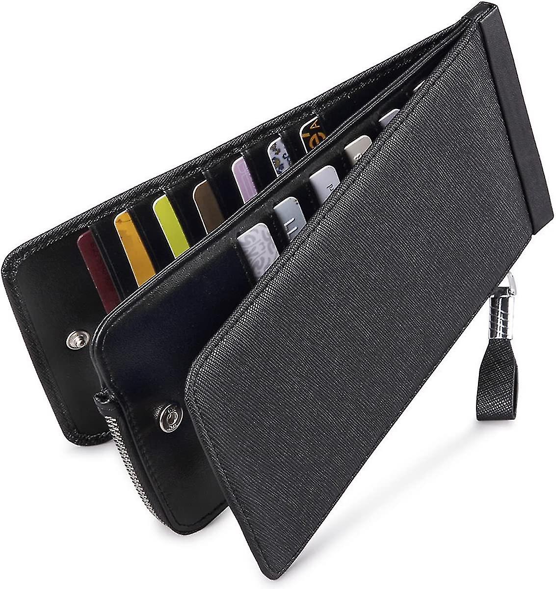 Women's Credit Card Holder Wallet Leather Rfid Blocking Wallet Purses Slim