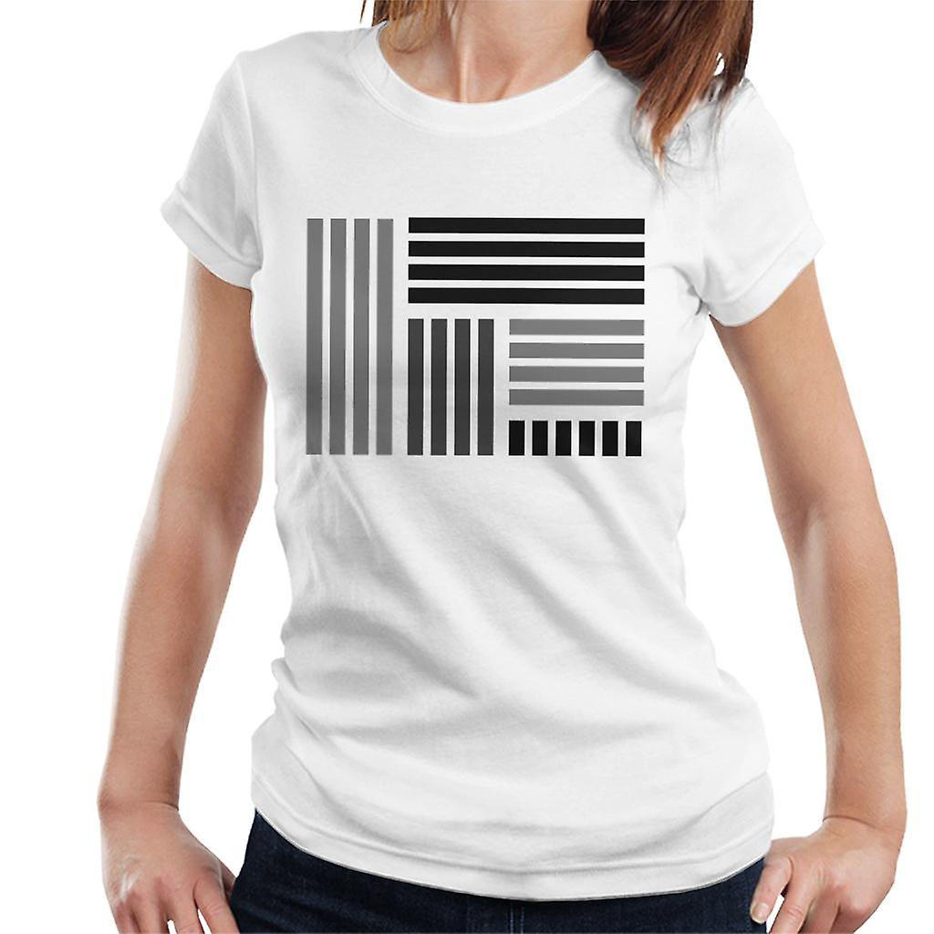 Geometric Shape Block Paving Pattern Women's T-Shirt