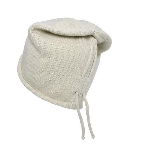Women's Autumn And Winter Thin Knitted Hats Women's Warm Pullover Hats Outdoor Cold-proof Hat With Drawstring