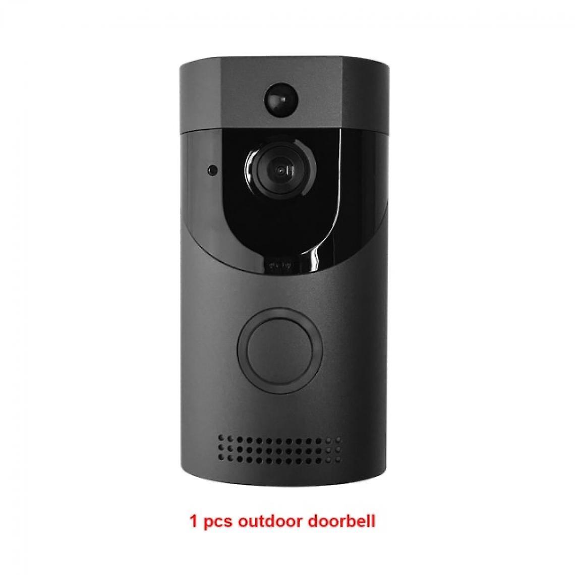 Waterproof Battery Wireless Video Door Phone Door Speaker Phone Intercom System 720p Night Vision Pir Camera Door Phone | Doorbell (black)