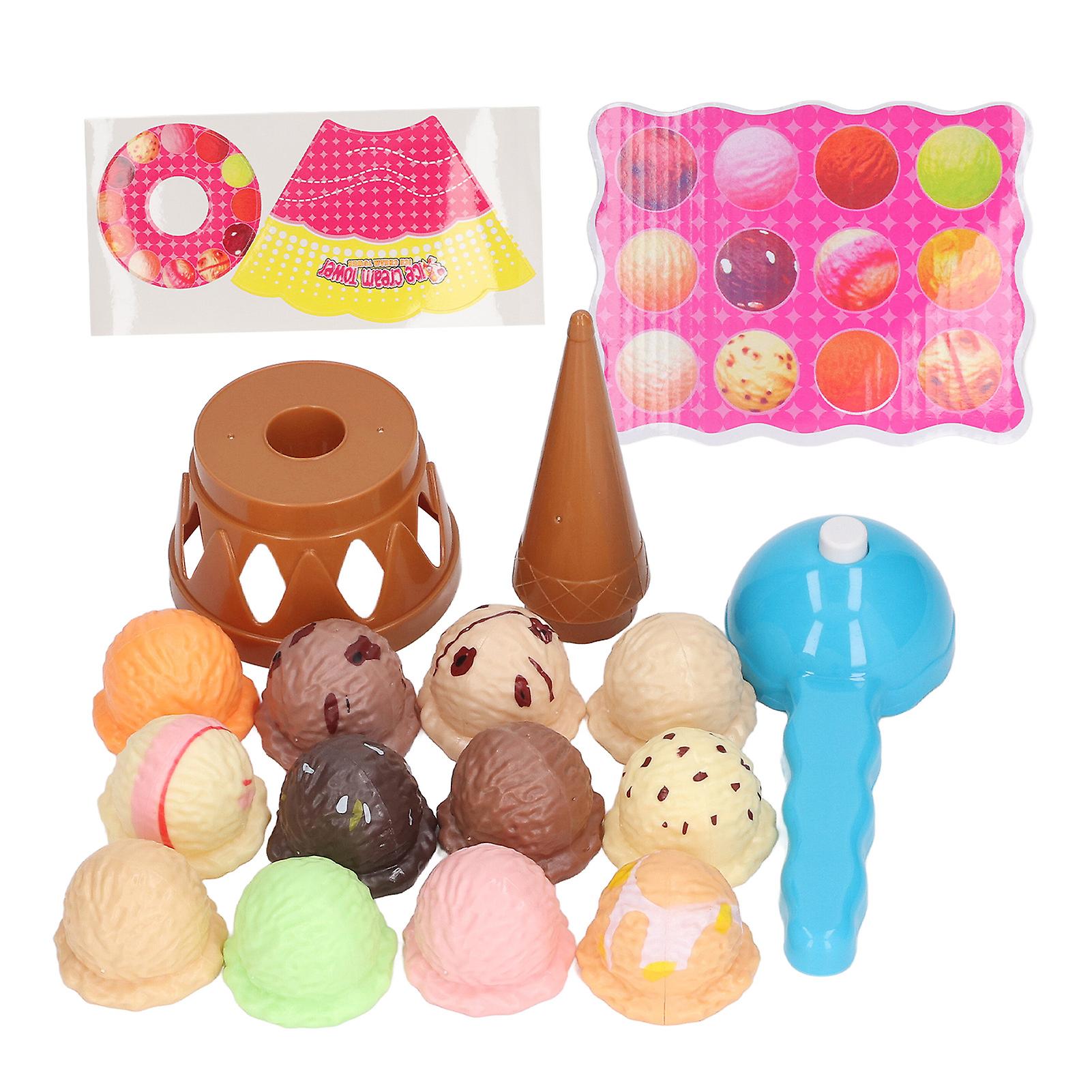 Ice Cream Balancing Game Learning Pretend Play Food Ice Cream Cone Play Game for Kids Table