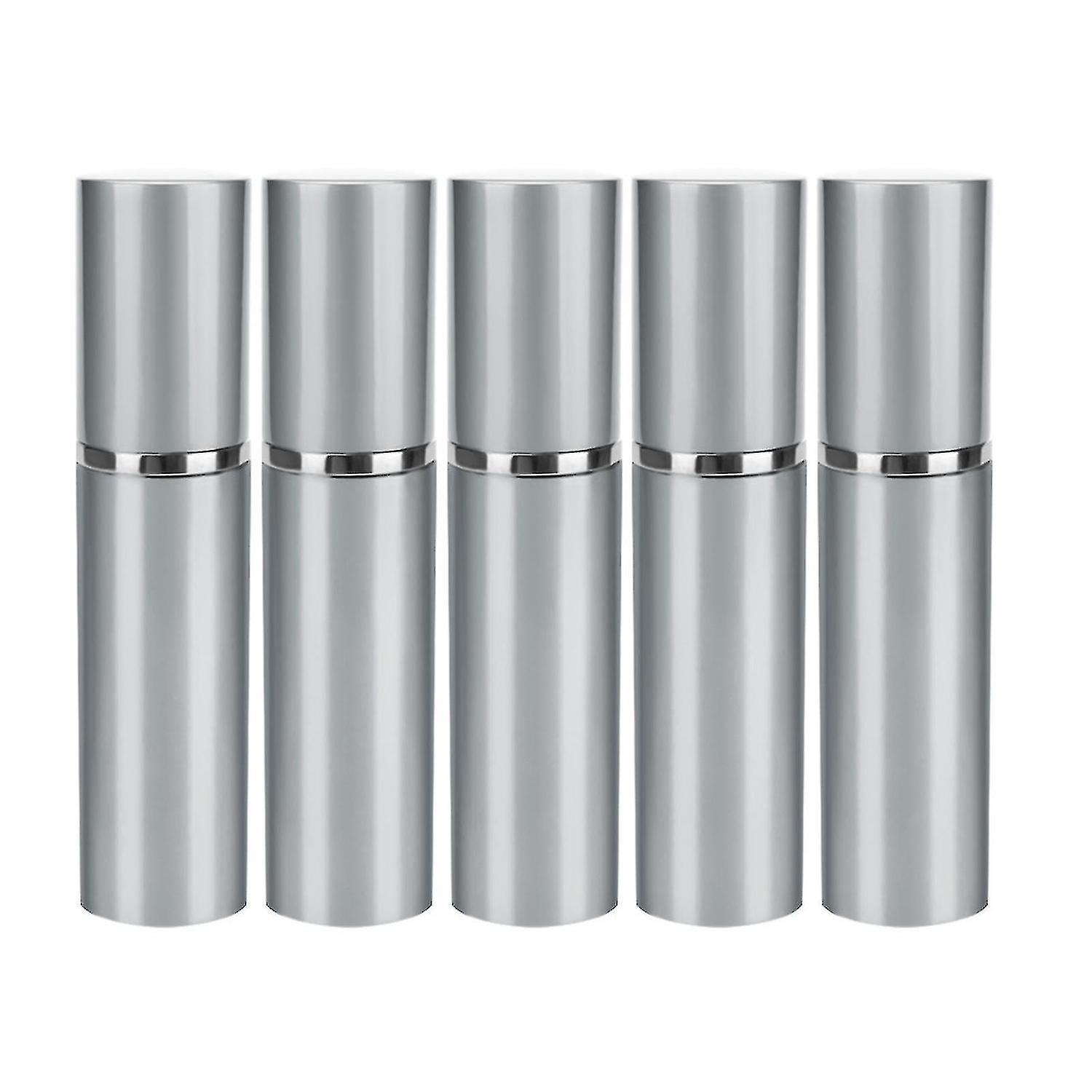 5pcs 10ml Refillable Mini Perfume Bottle Portable Aluminum Atomizer Perfume Spray Bottle Cosmetic Co