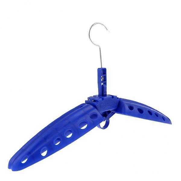 4xMulti Purpose Travel Folds Hanger for Scuba Diving BCD Wetsuit Drysuit Blue