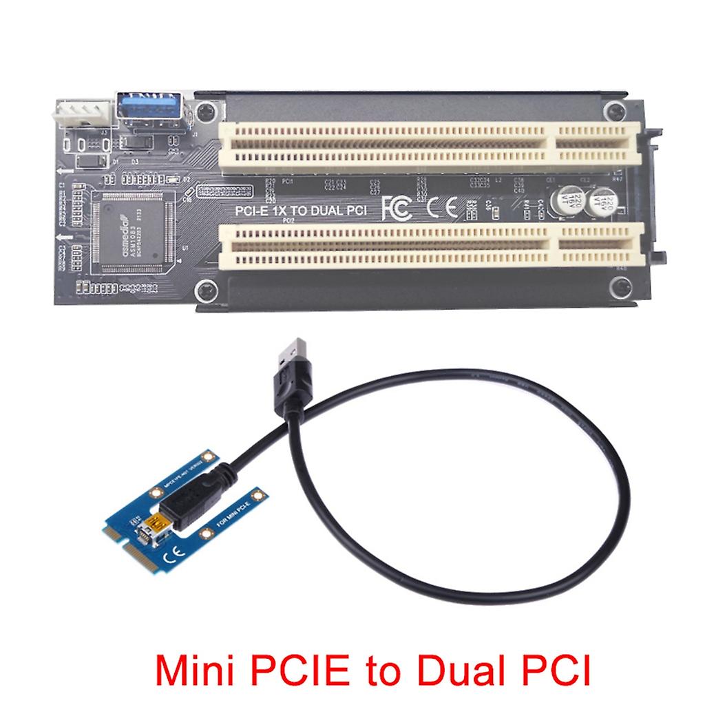 NVME PCIe - Çift Pci Yuvası Genişletme Kartı USB 3.0 Kart Dönüştürücüsüne Ekler