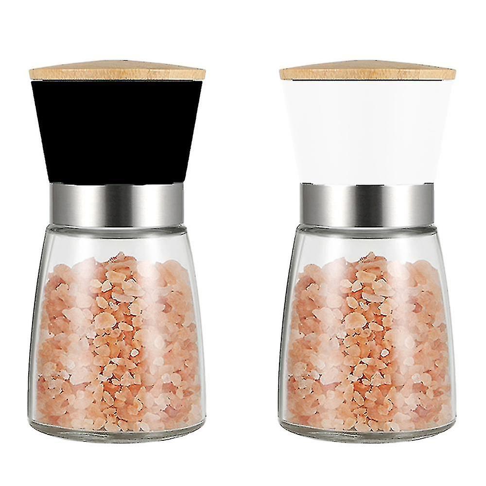 Salt And Pepper Grinders Refillable Peppercorn Mills Set