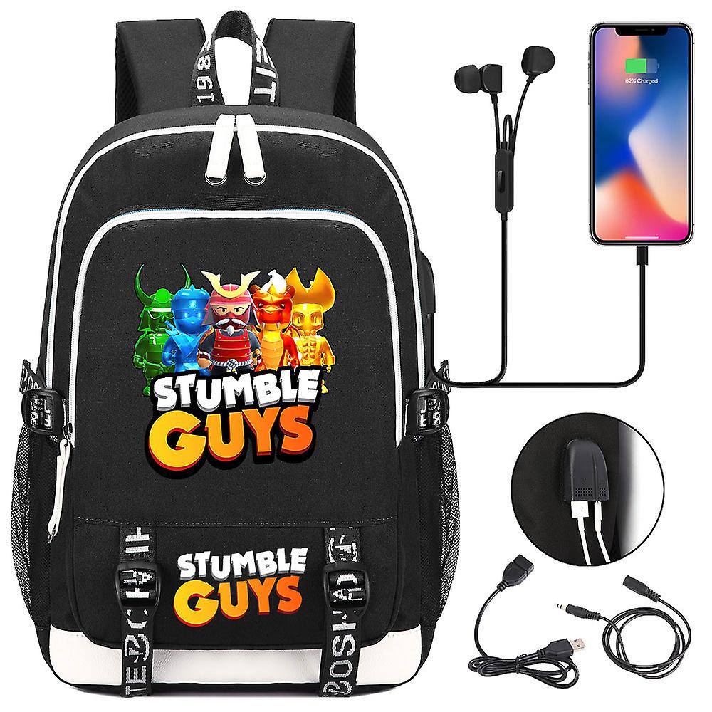 2023 حقيبة مدرسية عصرية Stumble Guys - حقيبة ظهر Kawaii خفيفة الوزن وبسيطة ولطيفة متعددة الوظائف للطلاب