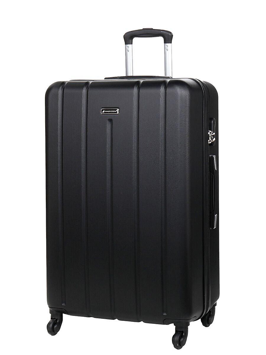 Robust Black Hard shell Suitcase Set 4 Wheel Lightweight Luggage