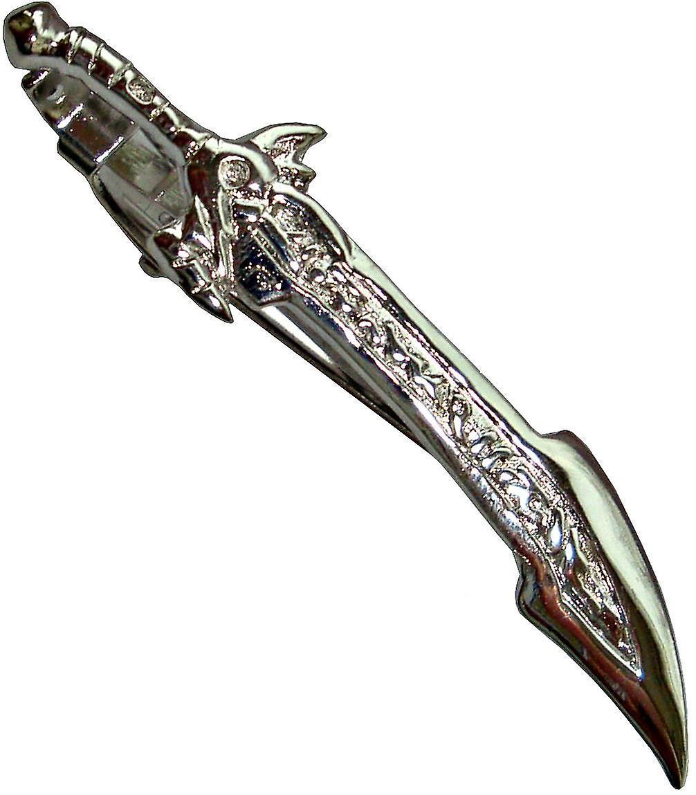 Bassin and Brown Sabre Tie Bar - Silver
