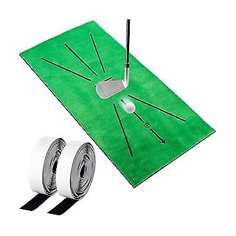 Golf Putting Mat Indoor Swing Practitioner Swing Tracker Mat Hit Tr...