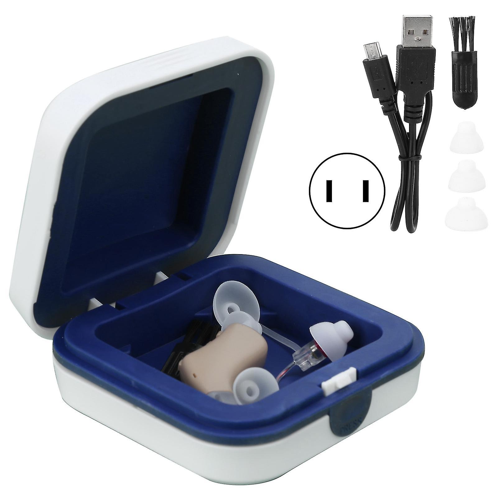 Rechargeable G-28C Hearing Aid with Smart Noise Reduction and Adjustable Volume 100-240V