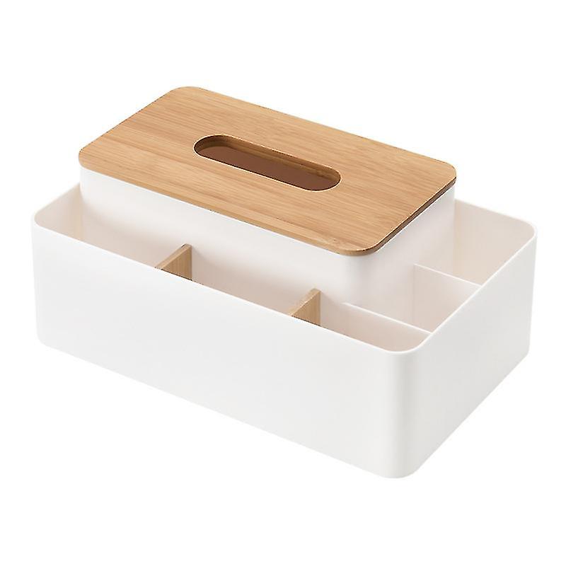 Box Storage Organizer Box With Lid For Tissue Makeup Case Multi-compartments