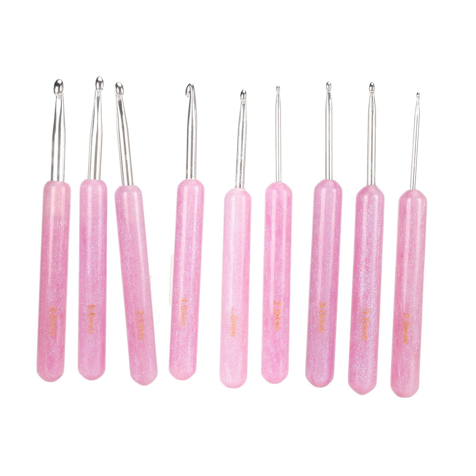 Crochet Hook Set, Ergonomic, Resin Handle