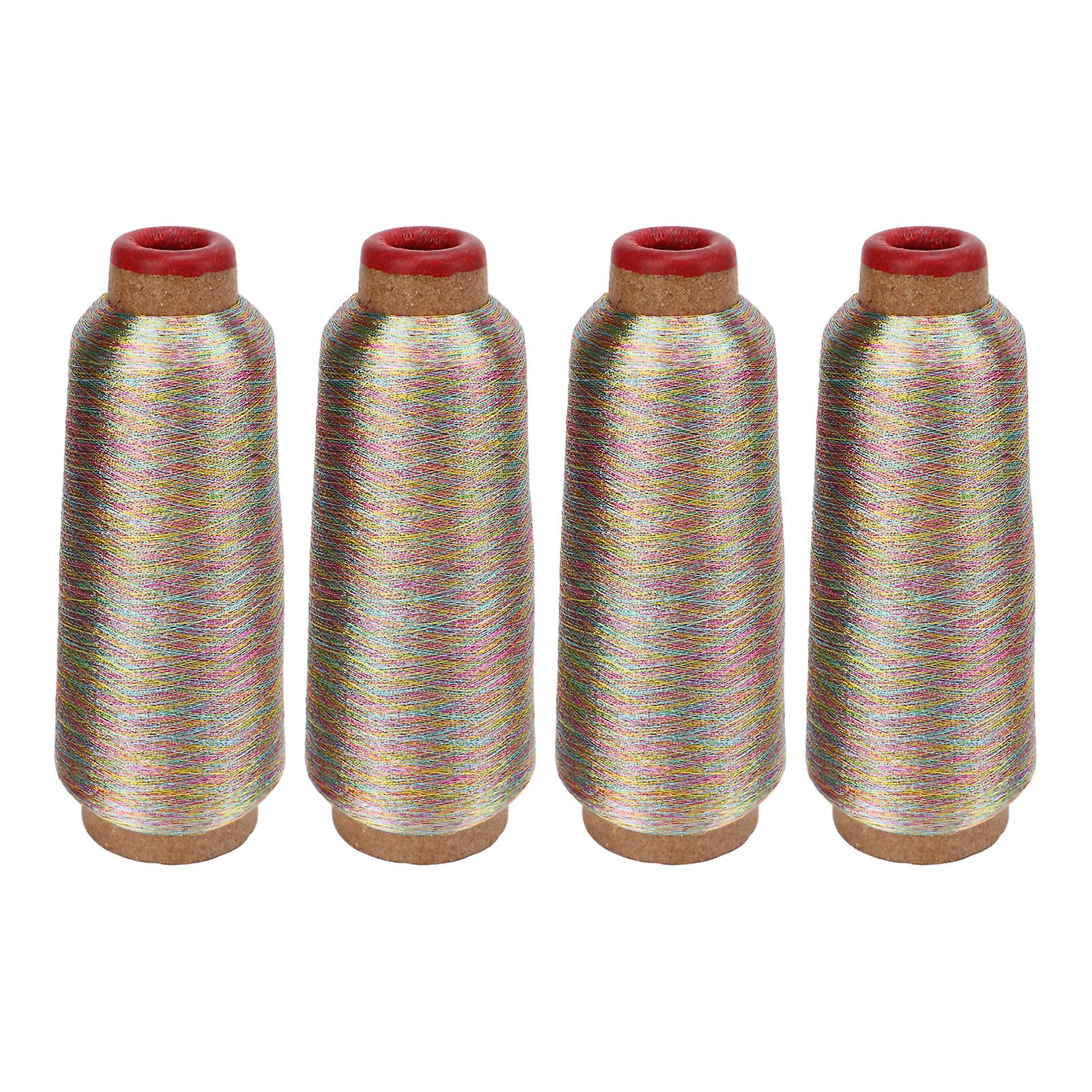 4Pcs Sewing Thread Colorful 3000 Yards Skin Friendly Thread for Sewing Machine Handicrafts Stitching Job