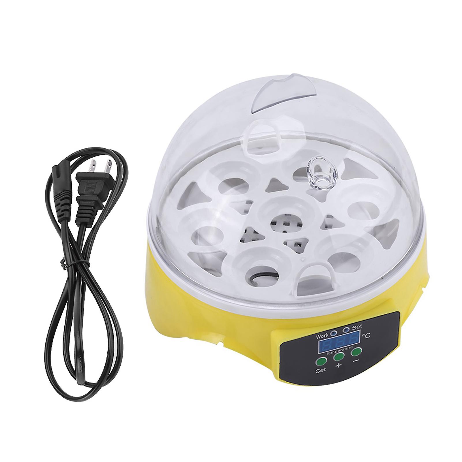 7 Eggs Incubator Digital Transparent Manual Incubator Temperature Control for Ducks and Birds