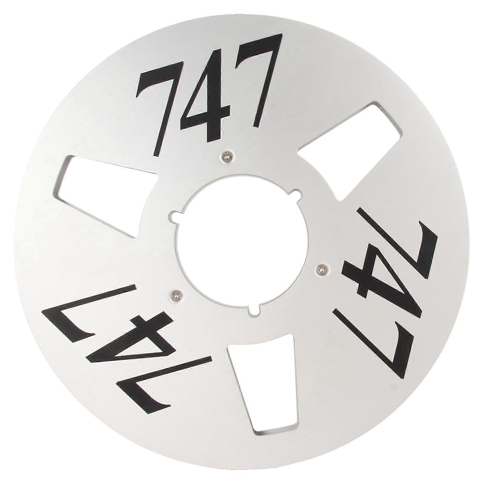 1/4 10 Inch Empty Tape Reel 3 Hole Aluminum Alloy Universal Open Reel Sound Tape Empty Reel Opening Machine Part Silver