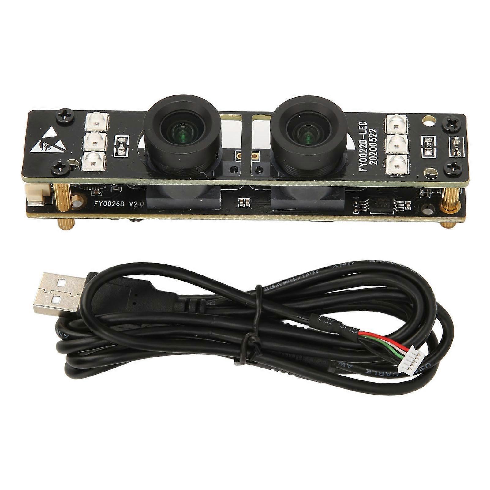 Dual Lens USB Camera Module 2MP 1080P Wide Dynamic Low Power Consumption Webcam Module for Bioassay