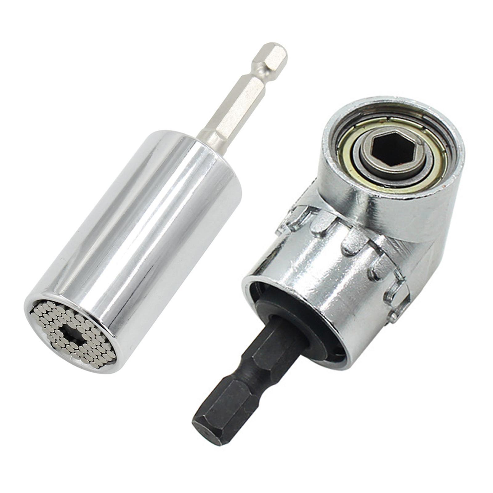 3Pcs 105 Degree Drill Screwdriver Set Ratchet Socket Adapter Industrial Hand Tool 