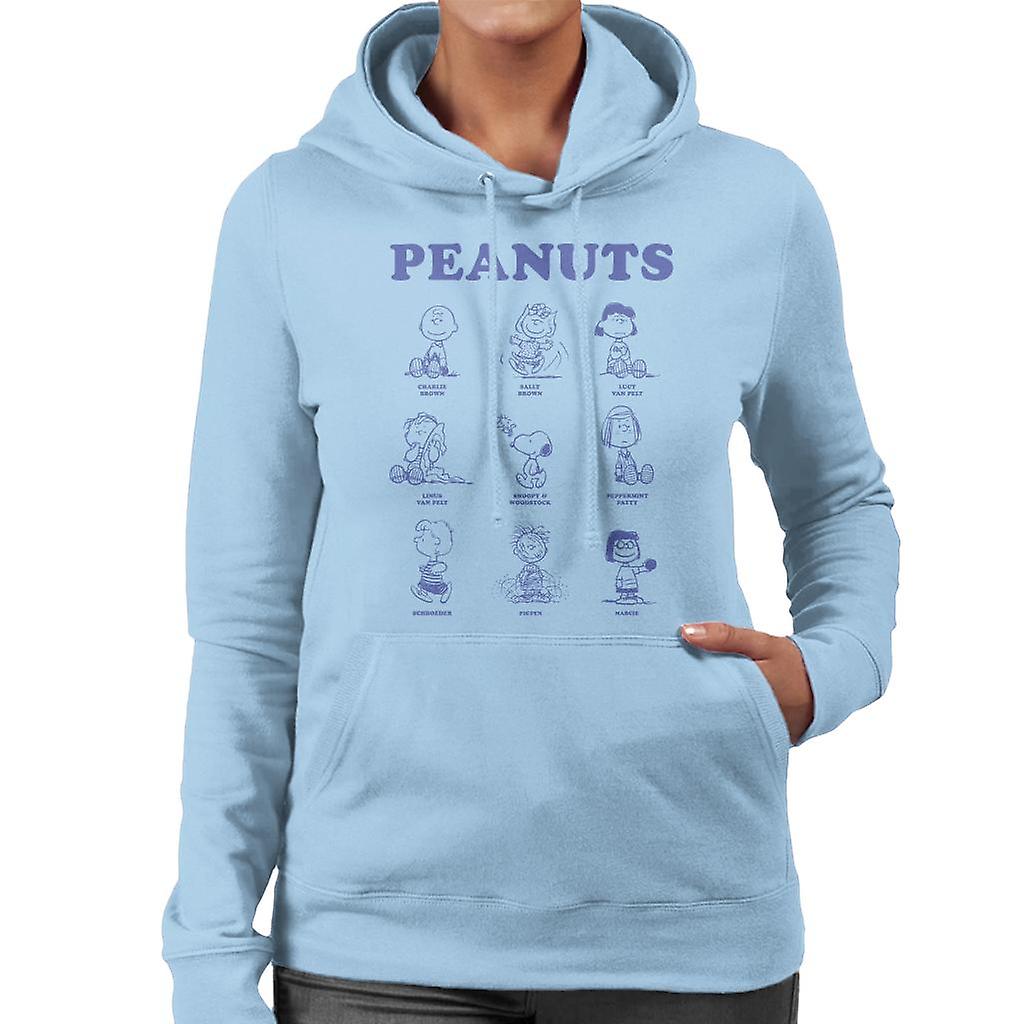 Peanuts Character Sketches Women's Hooded Sweatshirt