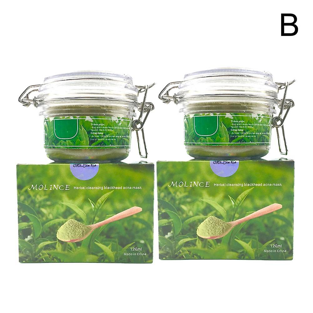 Vza Green Tea Blackhead Acne Mask 120ml Deep Cleansing Oil Control Pore Minimizer For All Skin Types Natural Formula Brightens Skin