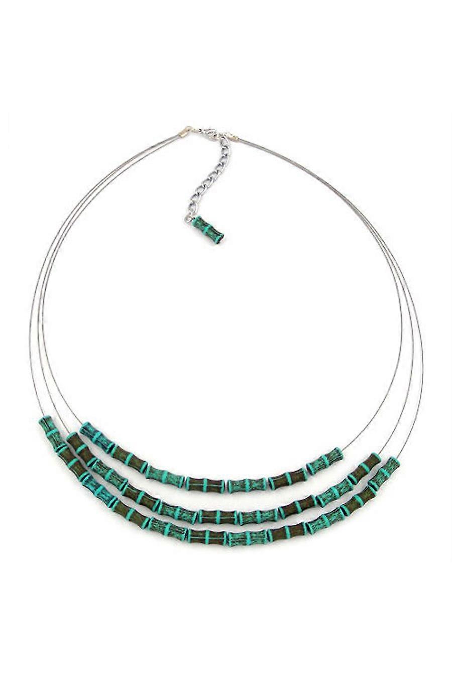 Necklace Three Rows Turquoise - Gl02259