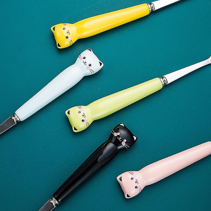 Ceramic Stainless Steel Tableware Set Cartoon Children's Tableware Student Travel Portable Tableware